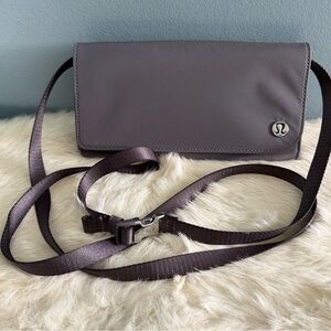 Lululemon Gray Wallet Clutch Crossbody